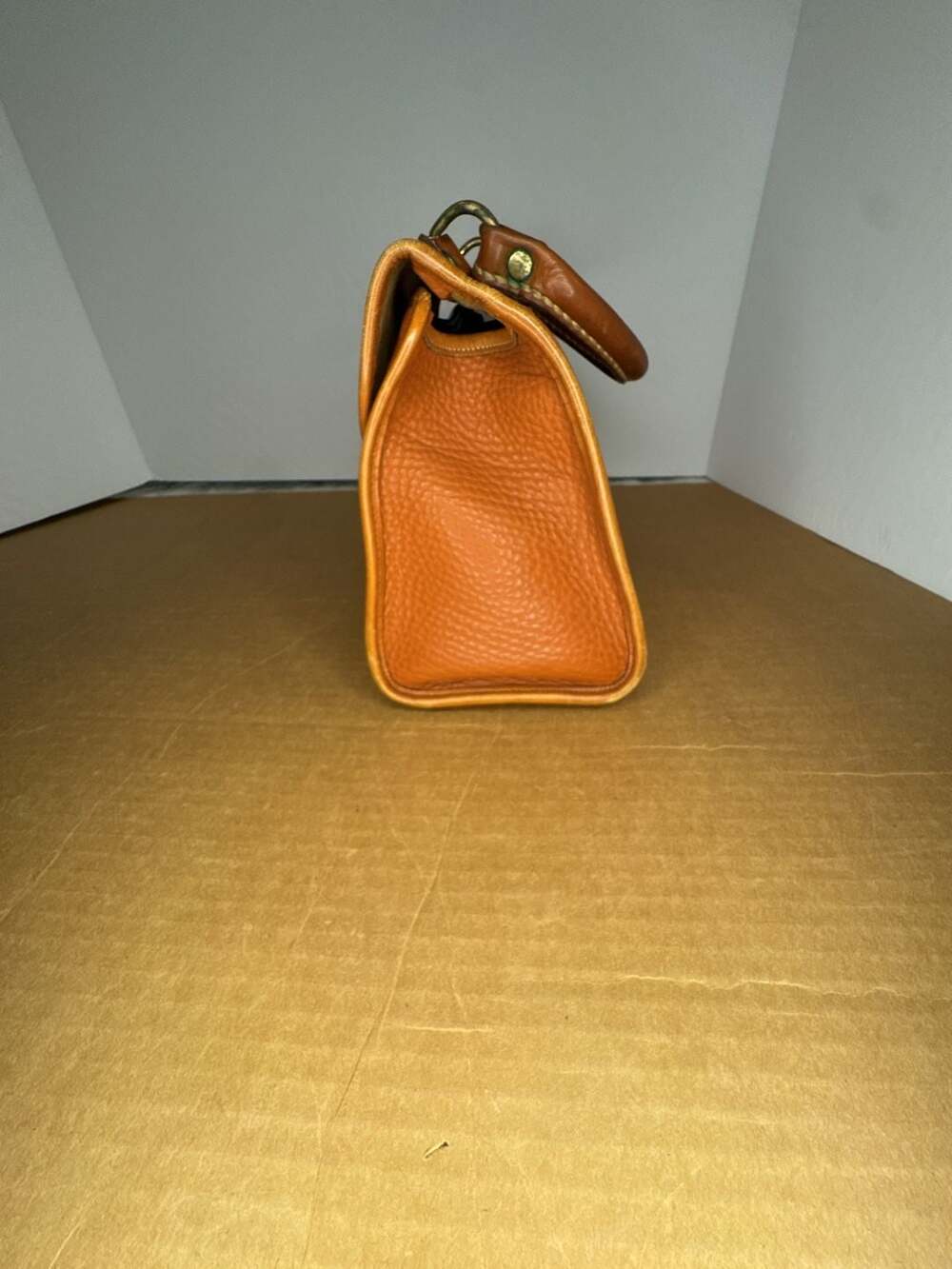 Vintage Dooney & Bourke All Weather Leather Surrey Satchel Handbag - Picture 4 of 16